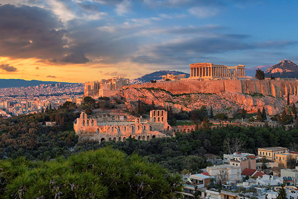 雅典卫城的帕特农神庙