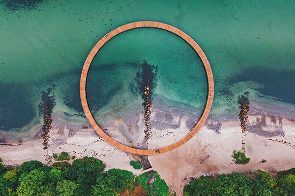 丹麦奥胡斯的无限桥