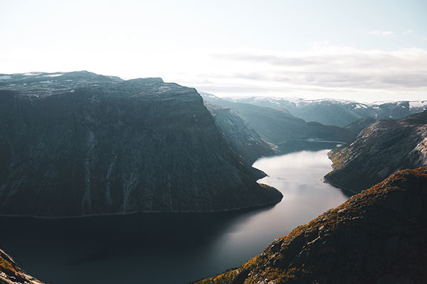 挪威国家公园河流和峡湾