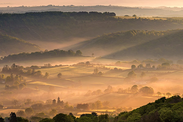 达特穆尔国家公园的薄雾