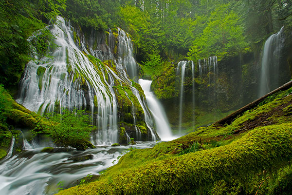 吉福德平肖国家森林的豹溪瀑布