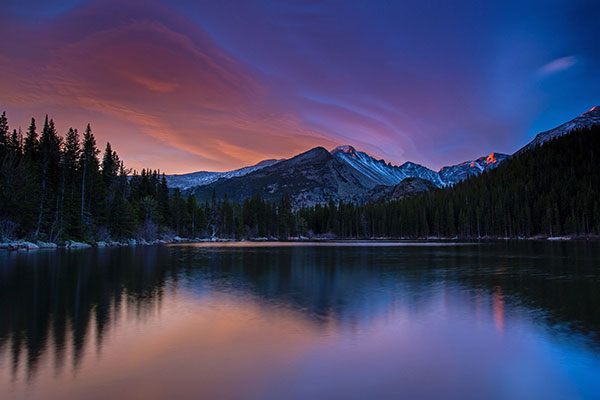 落基山国家公园的朗斯峰