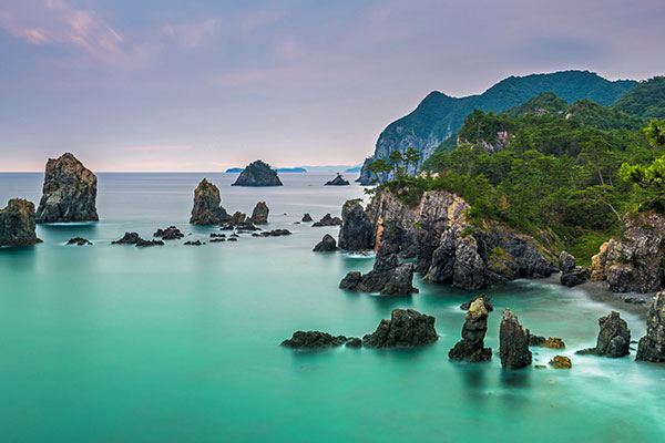 布满奇石的青海岛