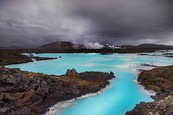 冰岛格林达维克的蓝湖