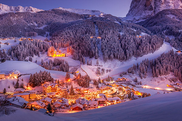 意大利瓦尔加迪纳的日落