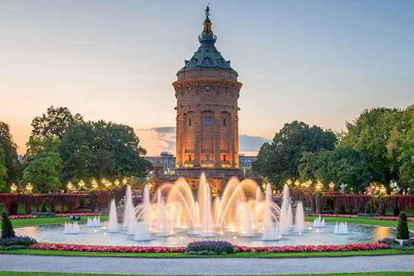 德国地标建筑曼海姆水塔