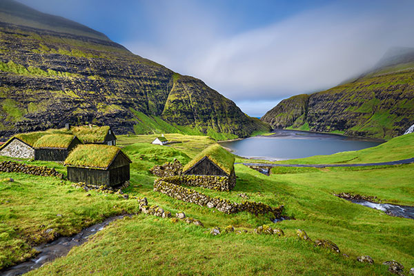 斯特雷莫伊海岸的小村庄