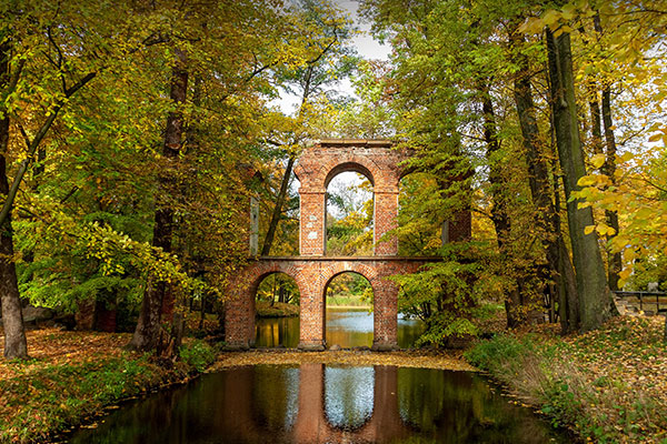 阿卡迪亚公园罗马风格的渡槽