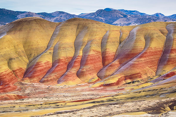 约翰迪化石床国家纪念地中的彩绘山