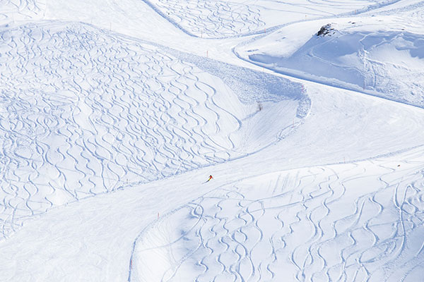 贝尔尼纳山口的滑雪场