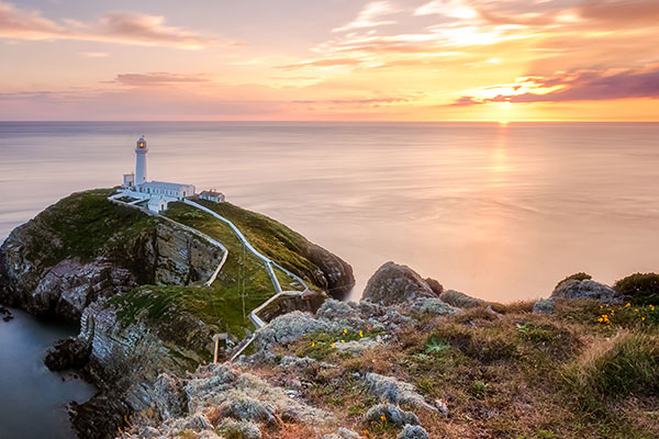 日落时的南斯塔克灯塔