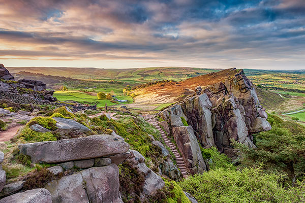 英格兰峰区罗奇斯山脊