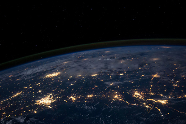 墨西哥湾沿岸各州的夜间景象